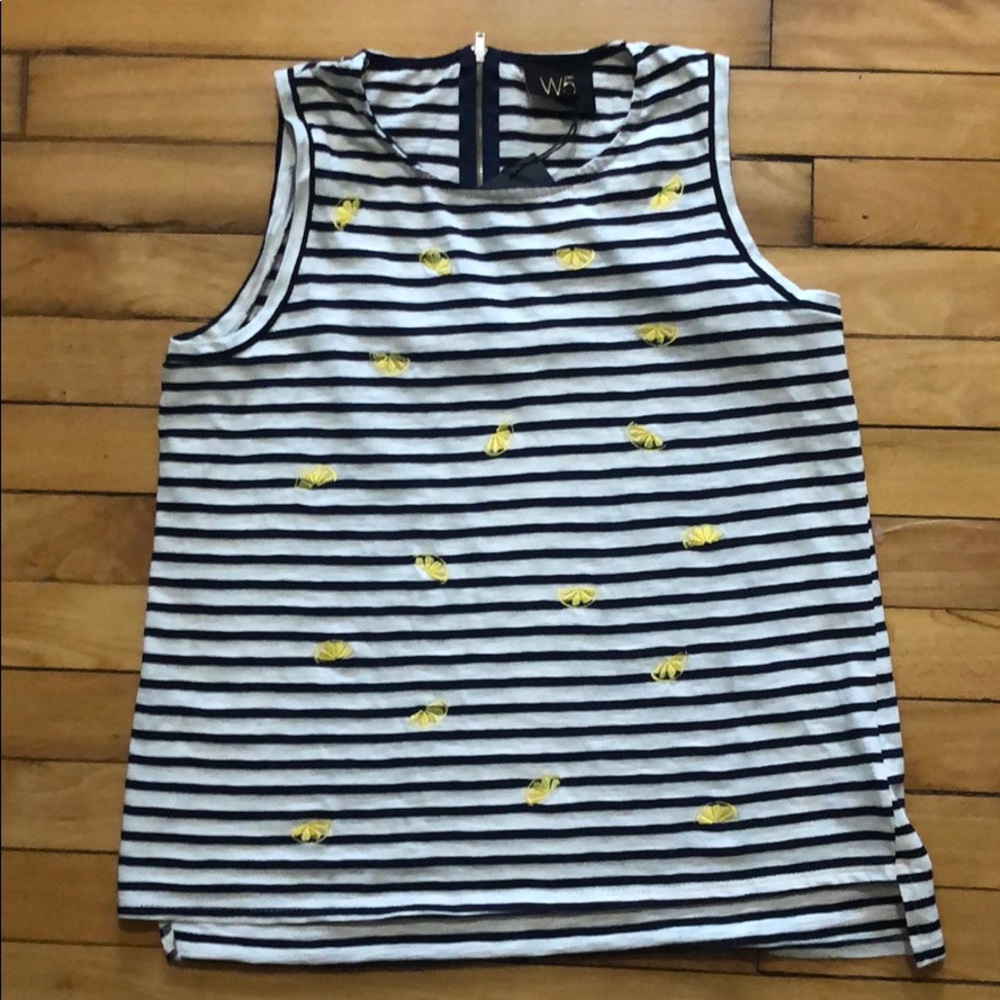 NWOT lemon striped